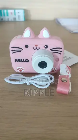 Kids Digital Camera – Rechargeable Cartoon Cat Camera