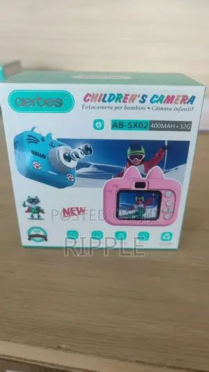 Kids Digital Camera – Rechargeable Cartoon Cat Camera