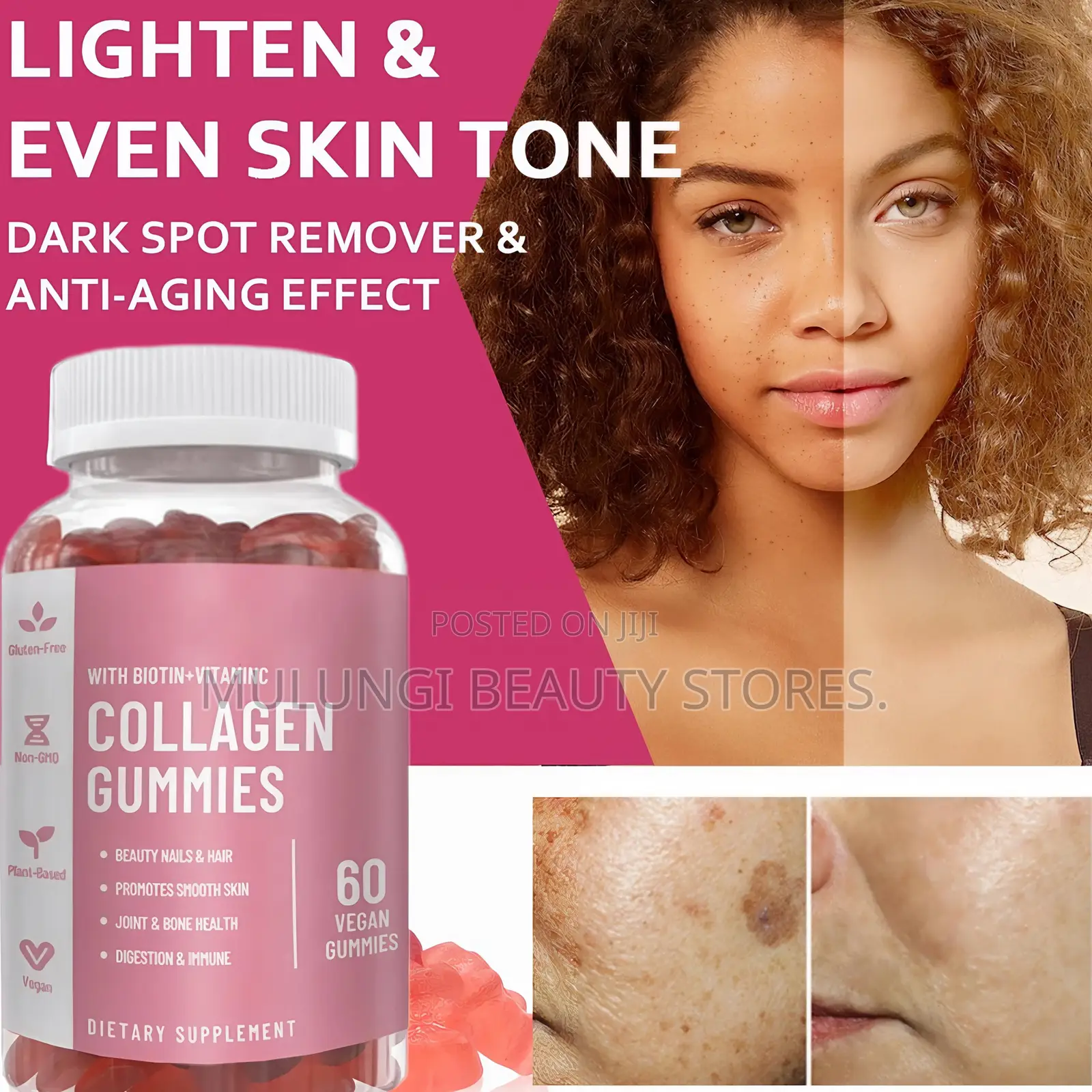 Daynee Collagen Gummies With Biotin and Vitamin C.