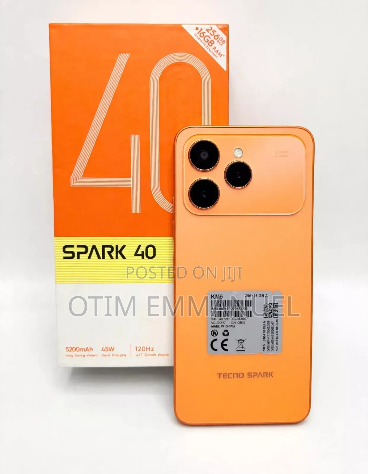New Tecno Spark 40 256 GB Orange