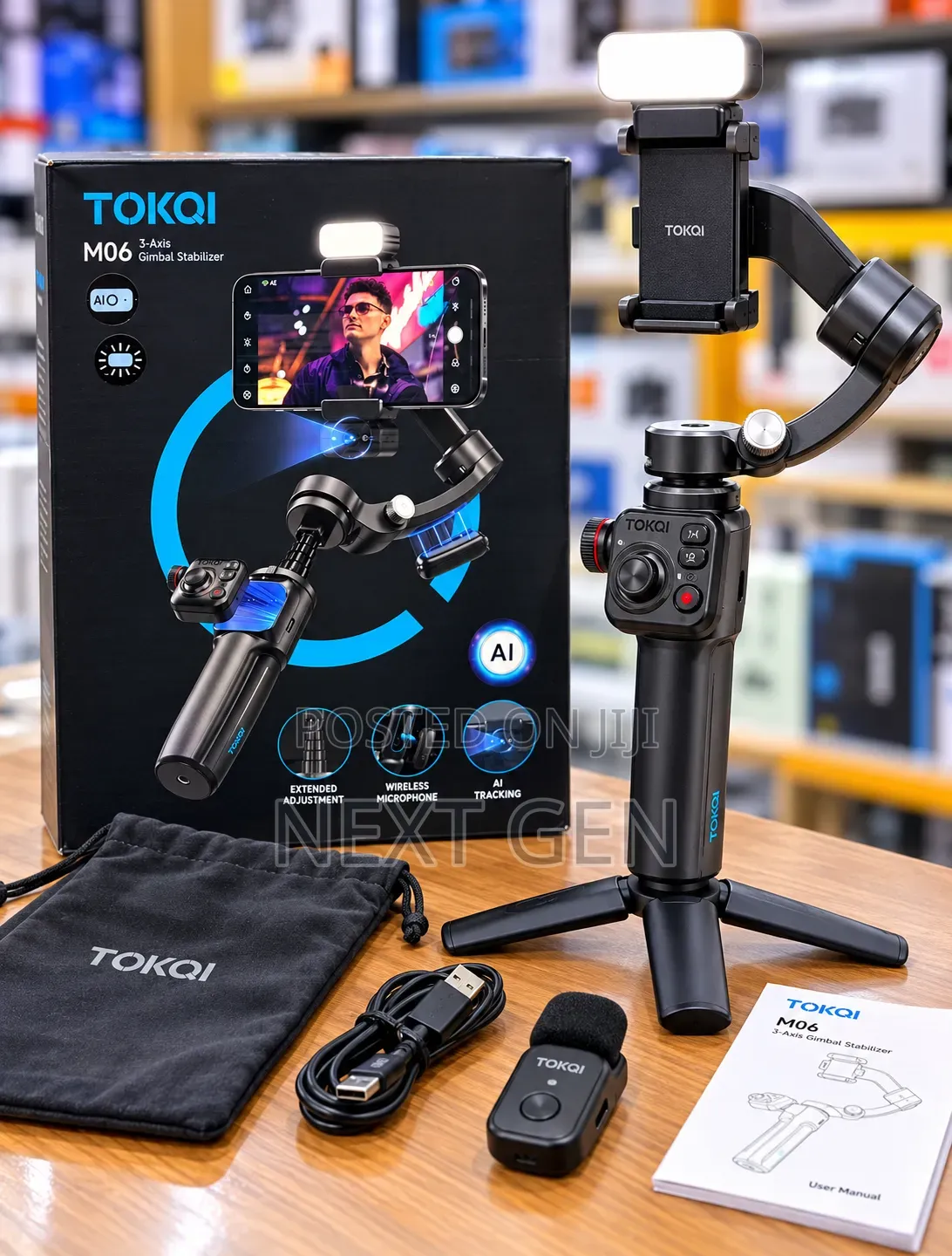 TOKQI M06 3-Axis Gimbal Stabilizer
