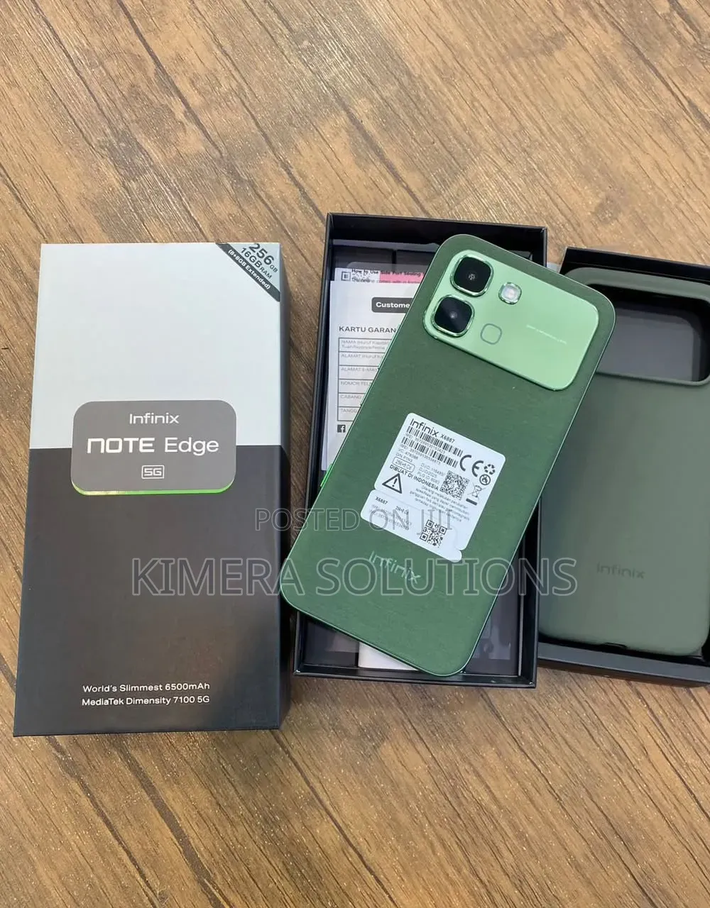 New Infinix Note Edge 256 GB Green