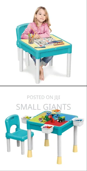 Multi-Functional Children's Activities Block Desk