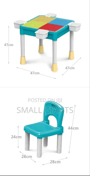 Multi-Functional Children's Activities Block Desk