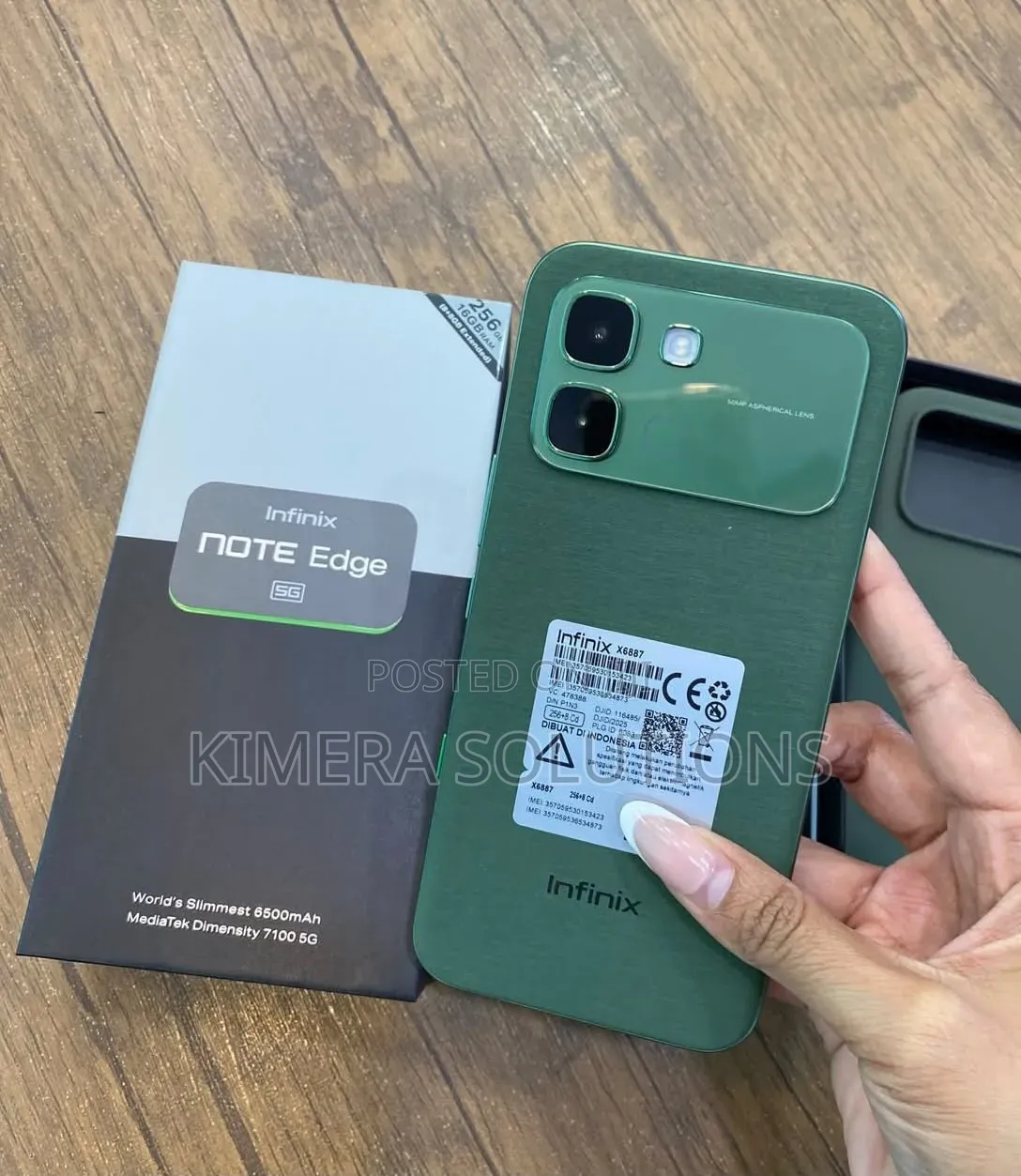 New Infinix Note Edge 256 GB Green