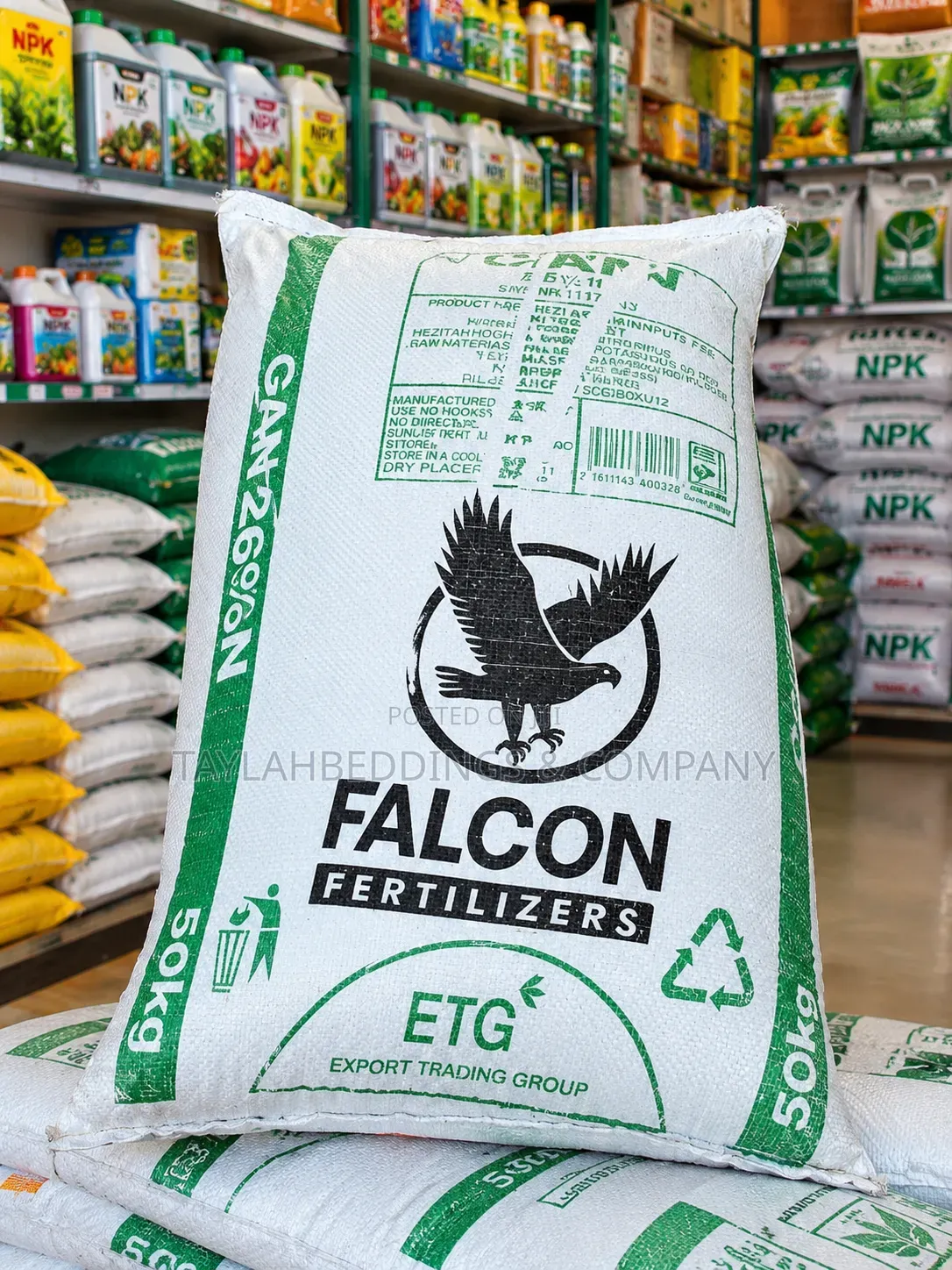 FalconFertilizers 50kg Agricultural Fertilizer for Healthy Crop Growth