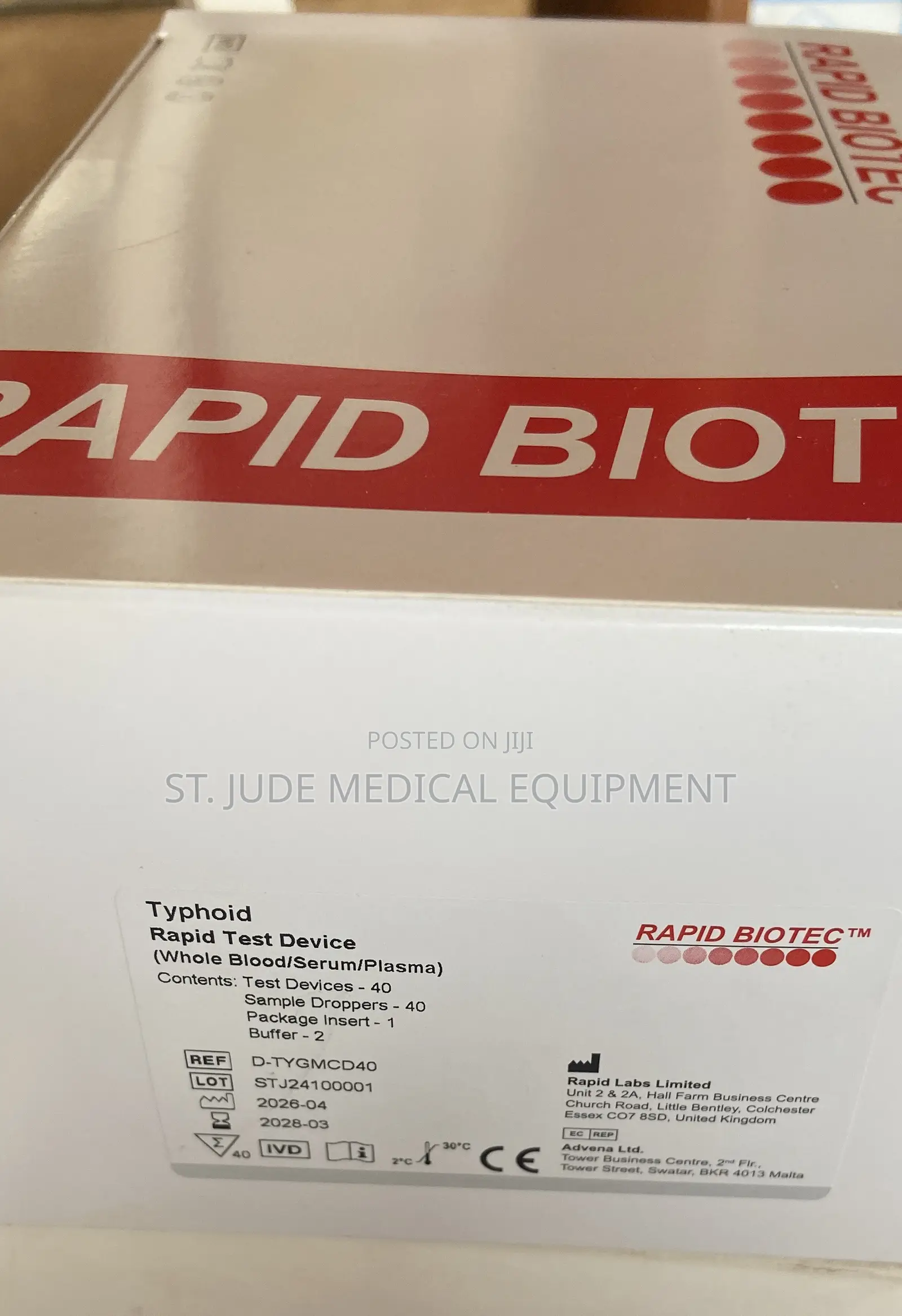 Typhoid Rapid Test Device