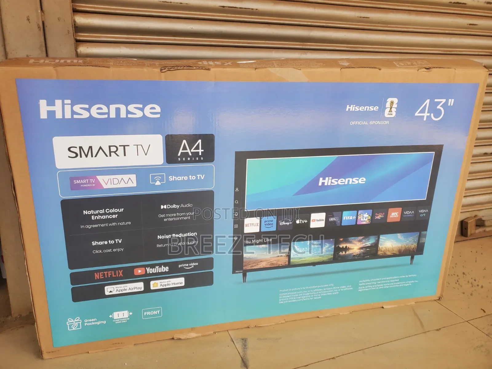 Boxed Hisense Smart 43" Vidaa