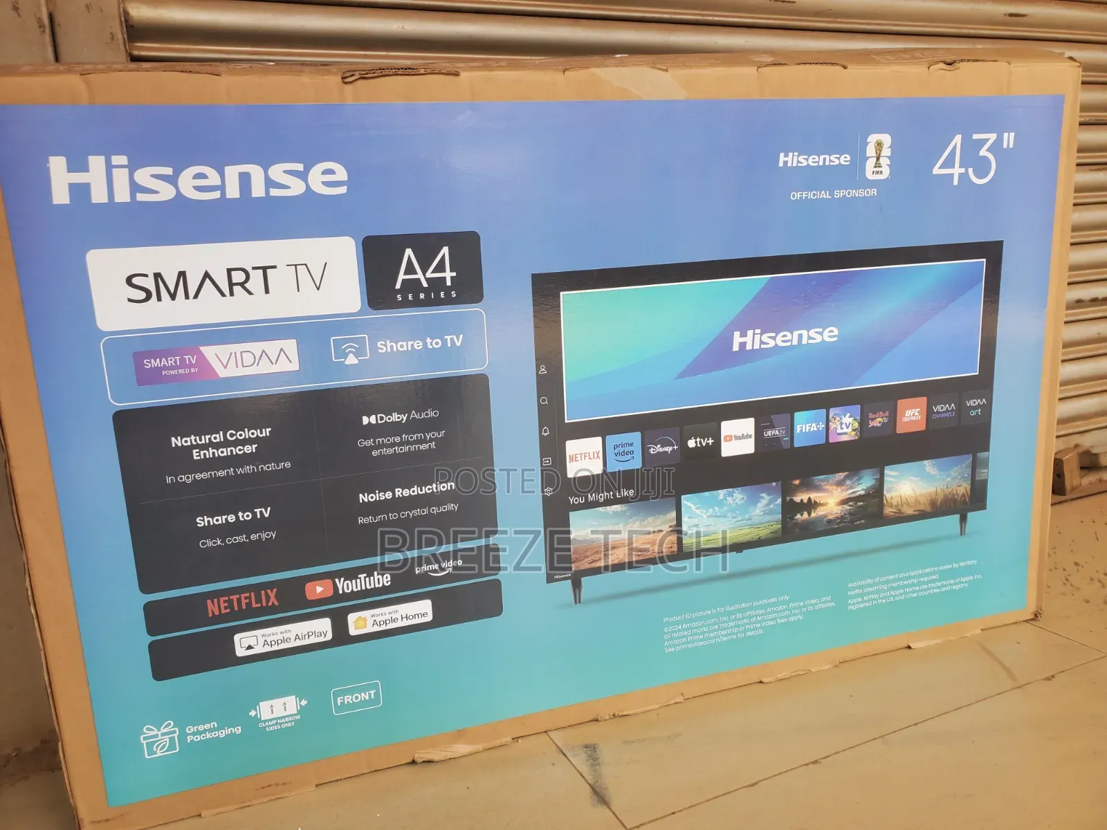 Boxed Hisense Smart 43" Vidaa