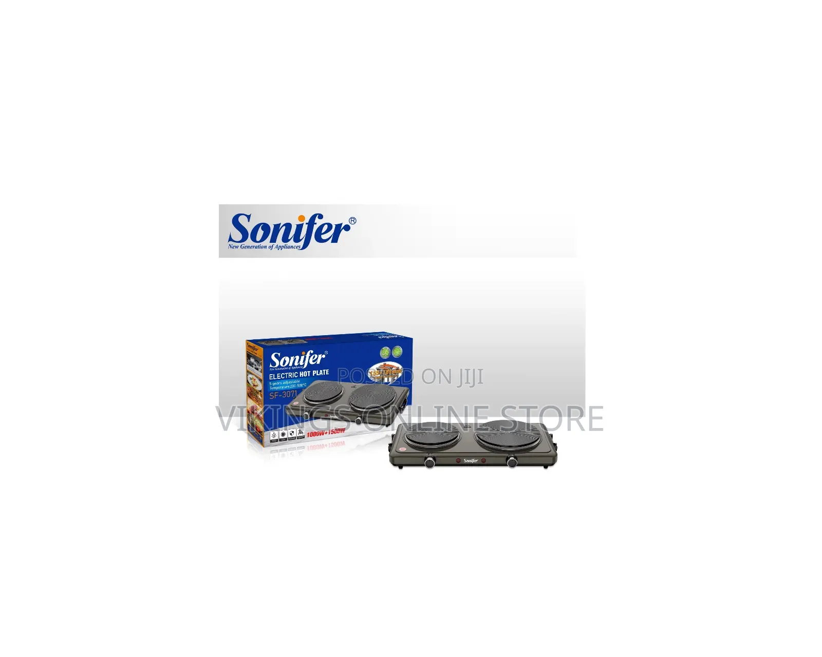 SF-3071 Is a Dual-Burner Electric Hot Plate Featuring a Total Power