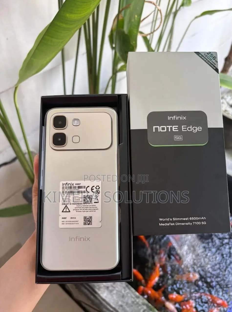New Infinix Note Edge 256 GB Silver