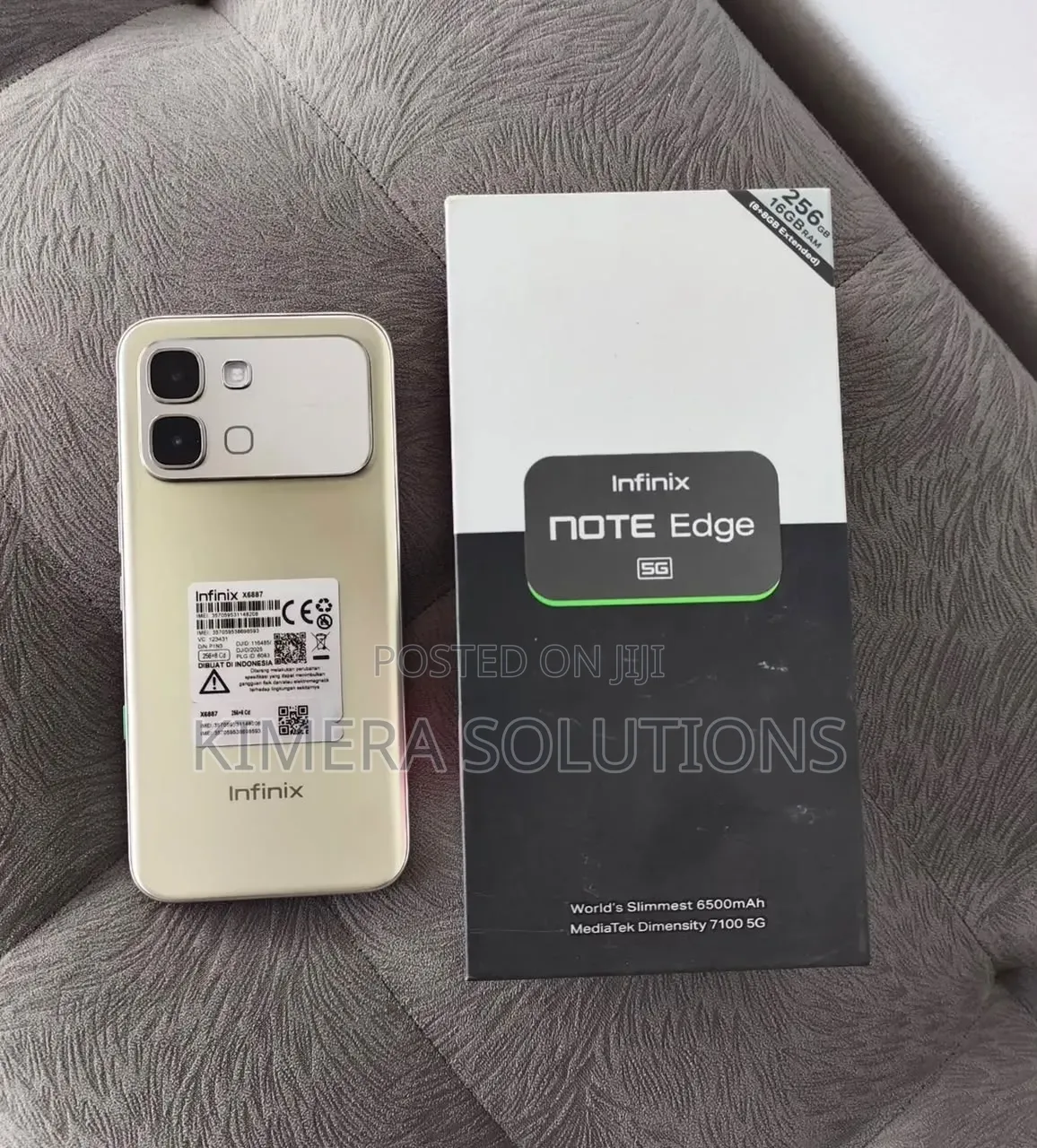 New Infinix Note Edge 256 GB Silver