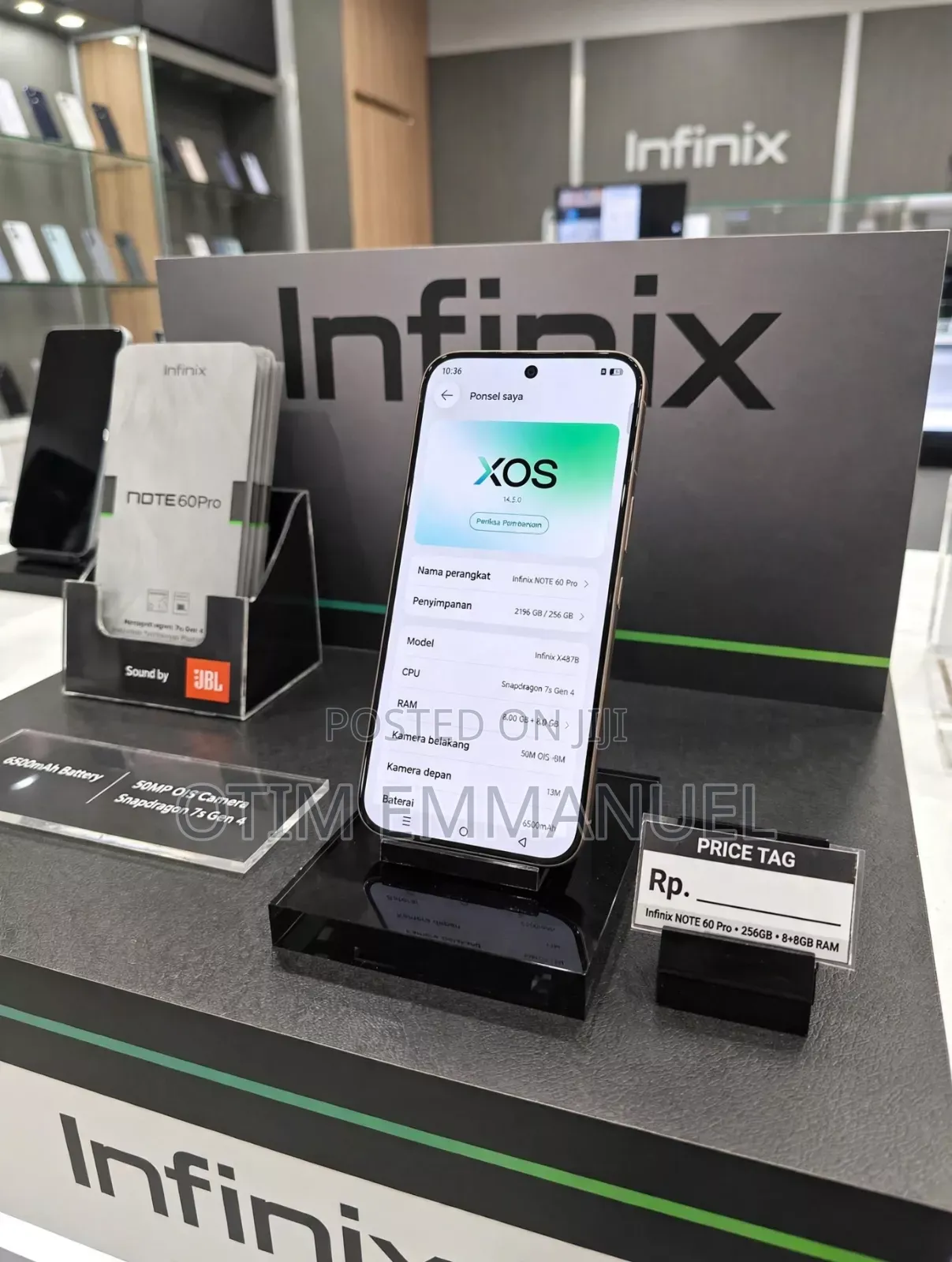 New Infinix Note 60 Pro 256 GB Gray