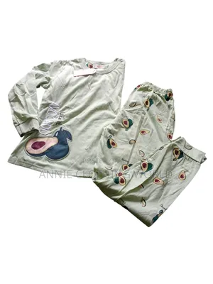 Avocado Fruit Light Green Long Sleeve Girls