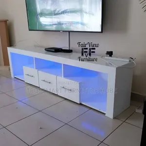 Hard Wooden TV Stand Black and White TV Stand Light In