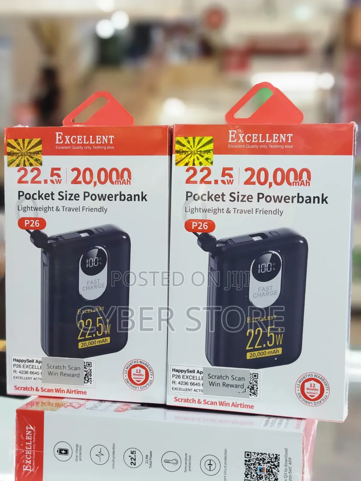 Power Bank, a 20,000mAh Portable Charger With 22.5W Fast Charging