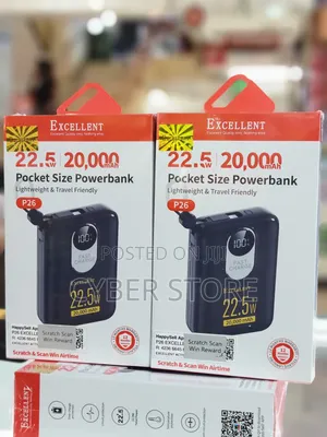 Power Bank, a 20,000mAh Portable Charger With 22.5W Fast Charging
