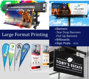 Large Format Printing. Banner. Stickers. Pull Ups . Tear Drops Etc