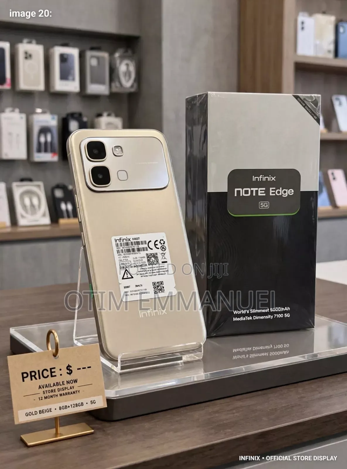 New Infinix Note Edge 256 GB Gold