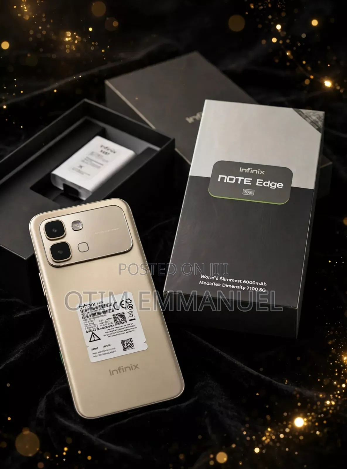New Infinix Note Edge 256 GB Gold