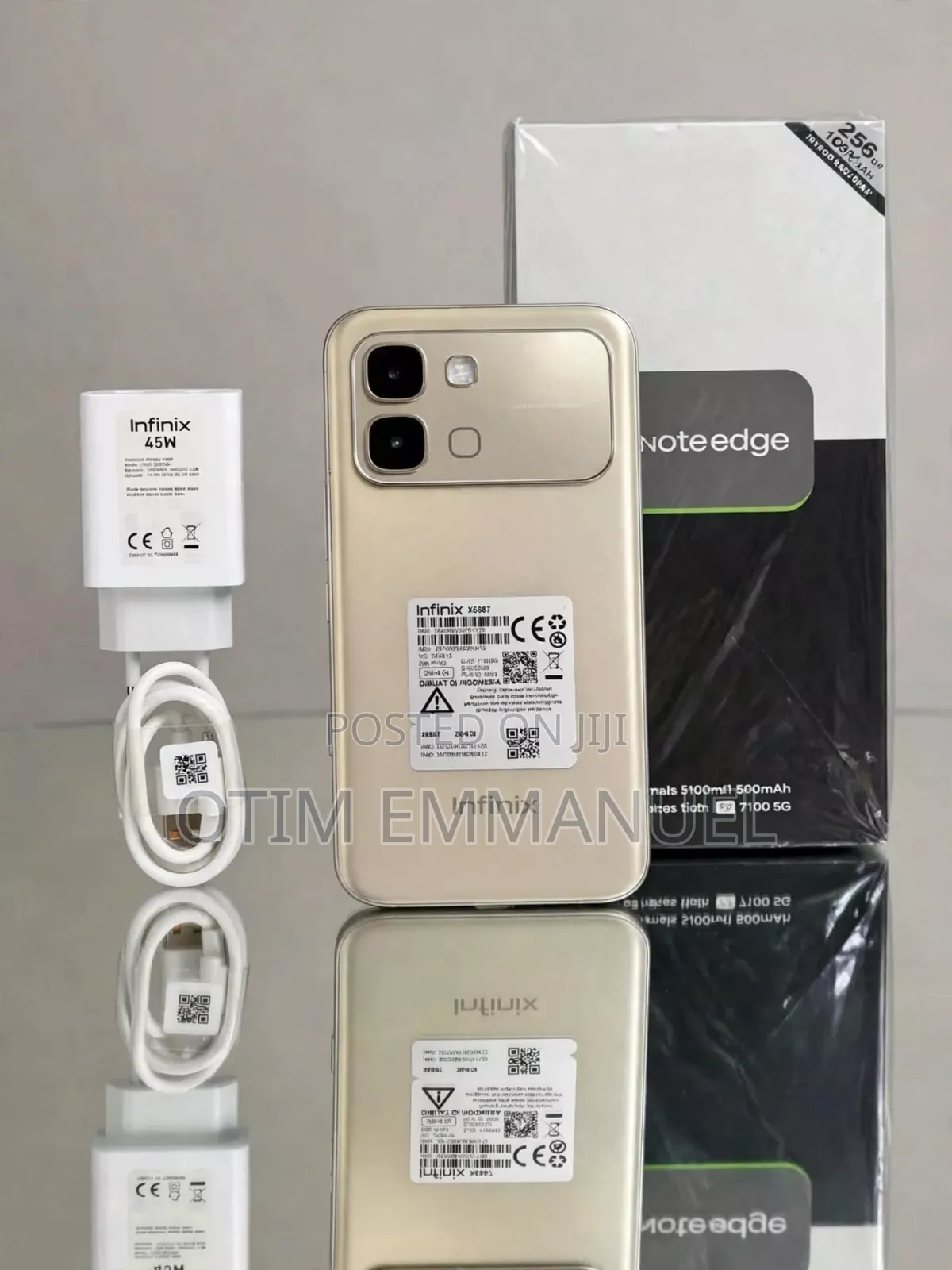 New Infinix Note Edge 256 GB Gold
