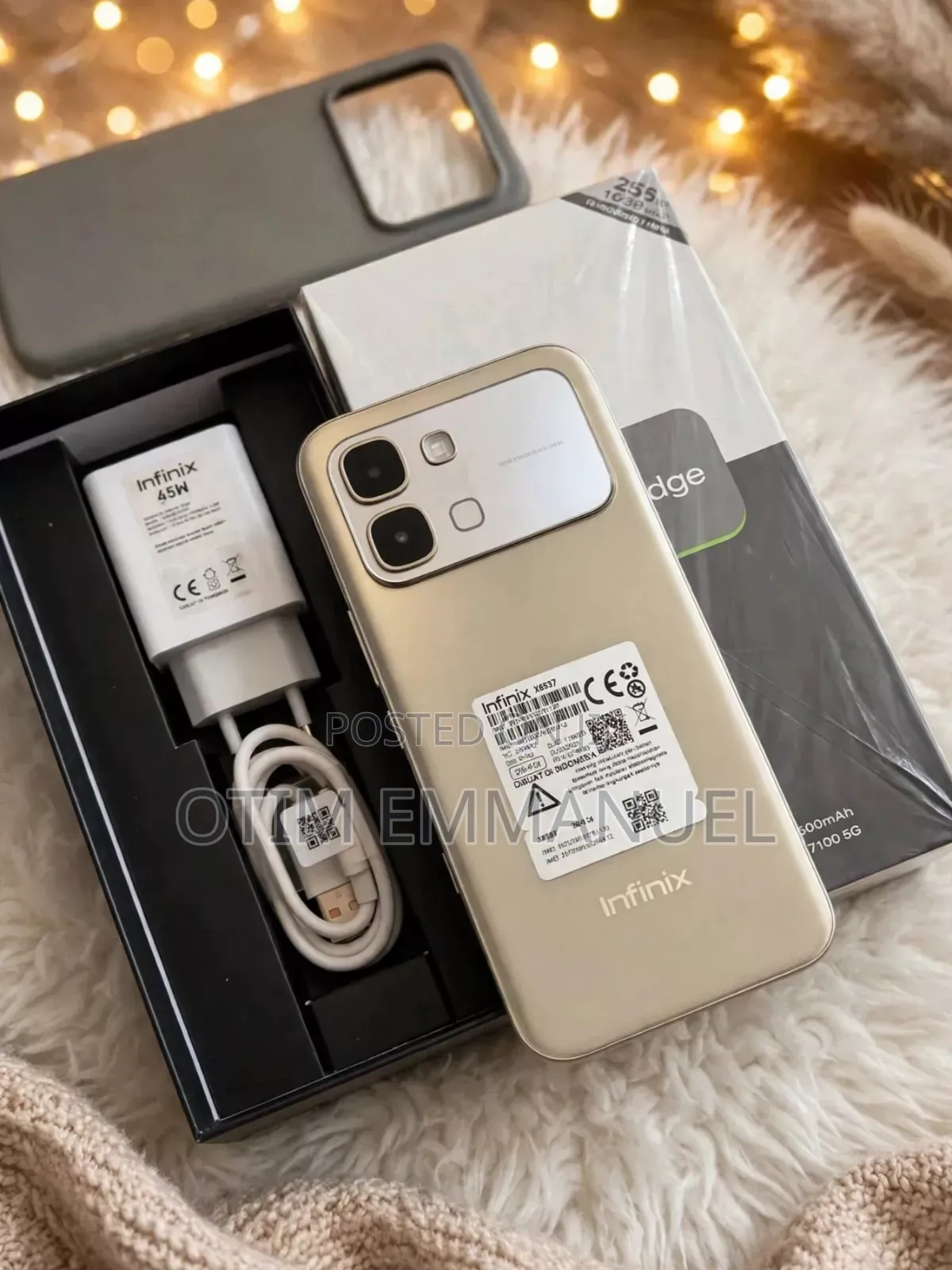 New Infinix Note Edge 256 GB Gold