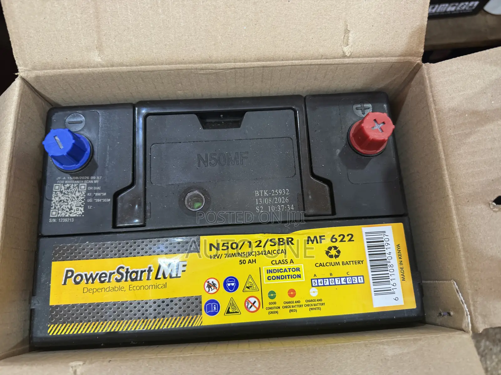 N50AH Powerstart MF Battery