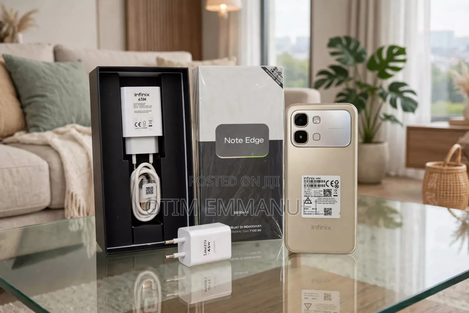 New Infinix Note Edge 256 GB Gold