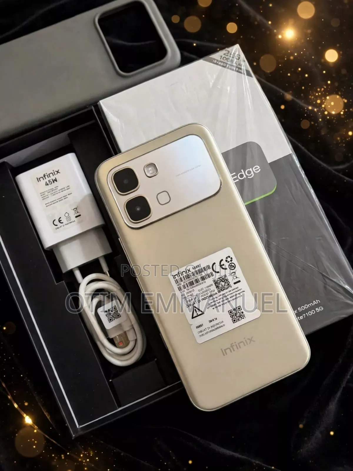 New Infinix Note Edge 256 GB Gold