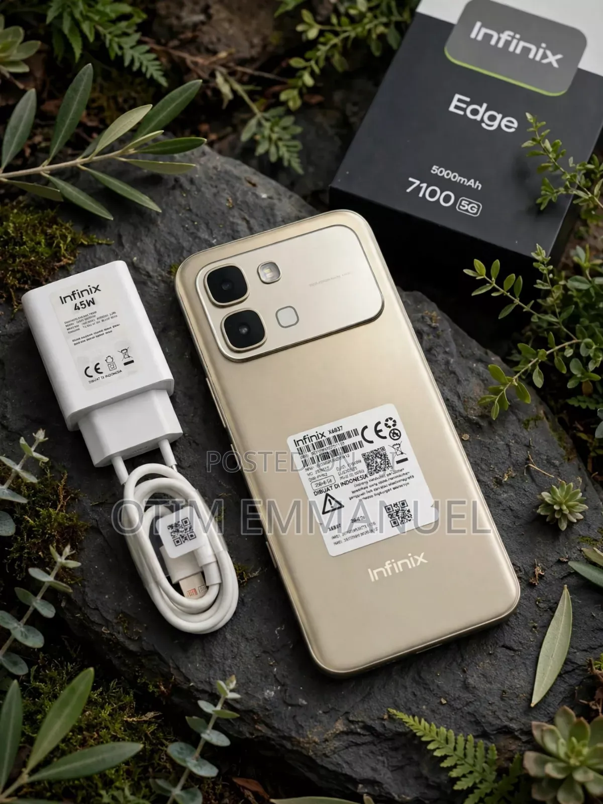 New Infinix Note Edge 256 GB Gold