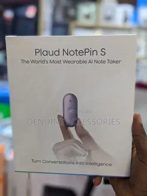 Plaud Note Pin S Wearable AI Note Taker Recorder, Wi-Fi USB Port, 64GB