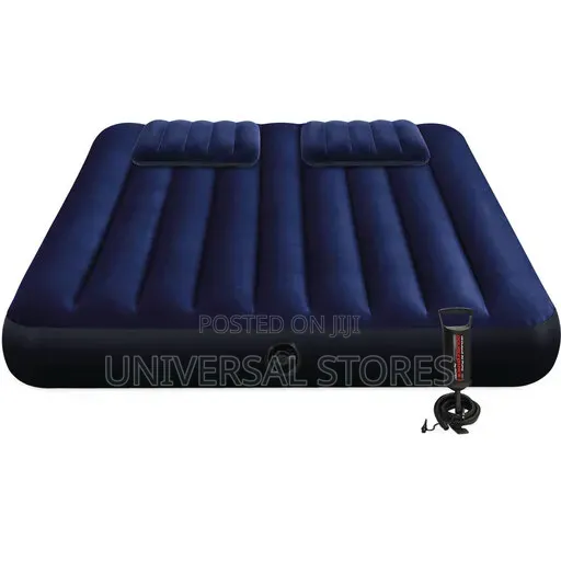 Intex (5*6) Inflatable Air Mattress With Pillows and Pump
