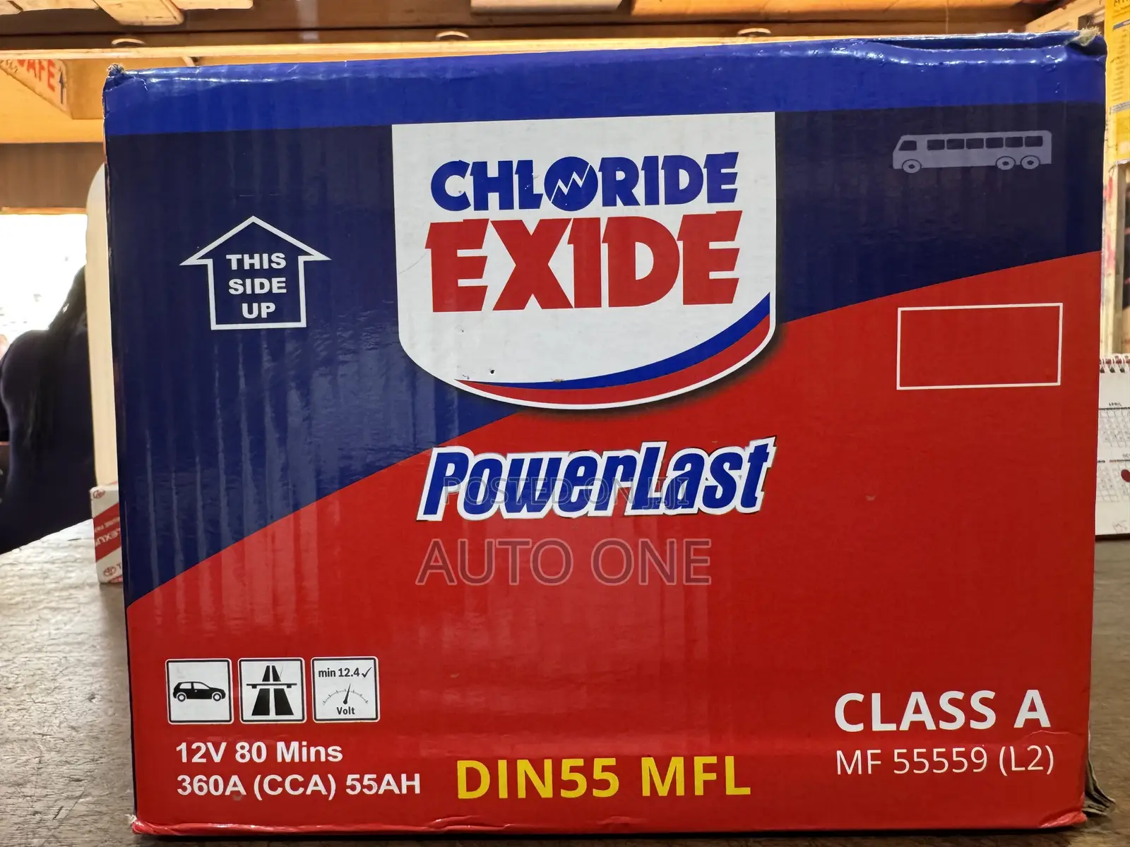 DIN55 Chloride Exide Battery