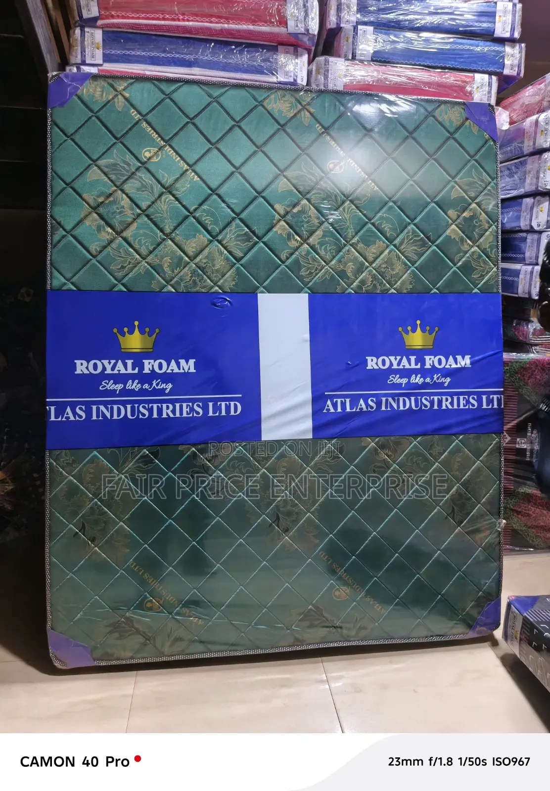 5*6*8 Inches / Royal Foam Mattress High Density Smart