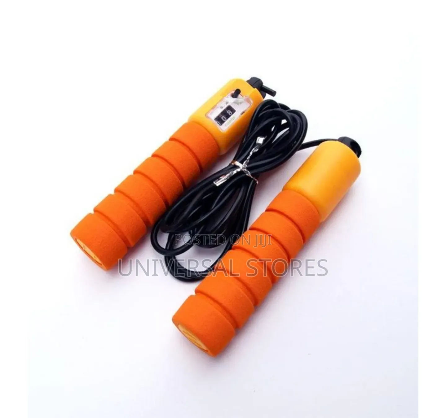 Adjustable Jump Rope With Counter Orange
