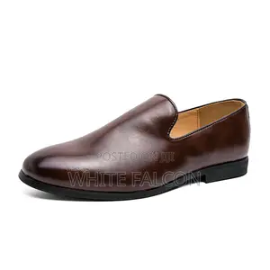 Classic Formal-Leather Loafers, Water-Proof-Brown