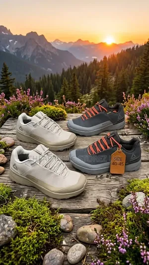 Beige Reebok Gore-Tex Men's Outdoor Hiking and Trail-Running Sneakers