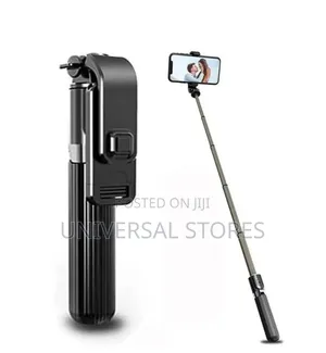 Wireless Remote Tripod
Portable Enhance Hand-Held Selfie Stick-Black