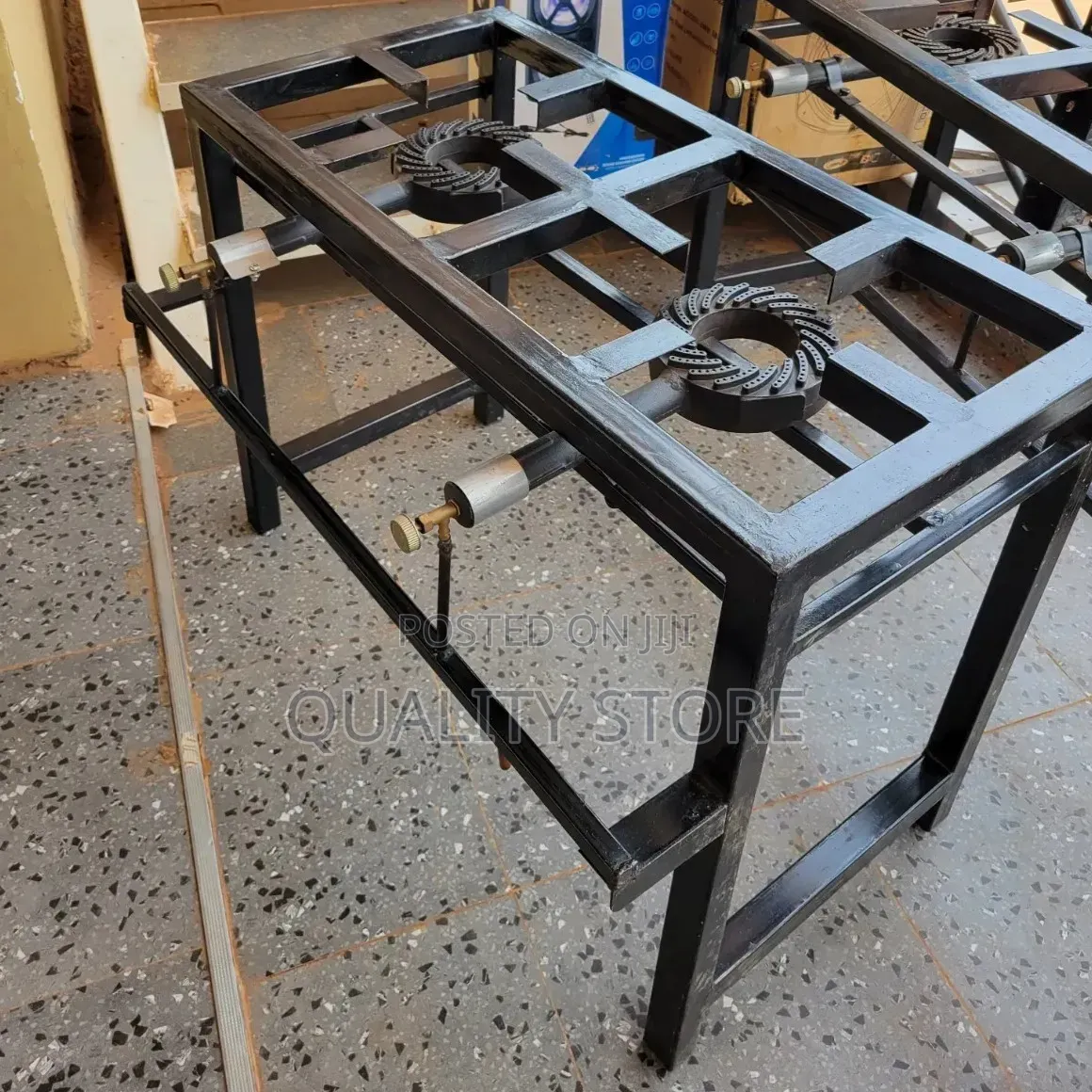 Heavy-Duty Stand Gas Burners Double