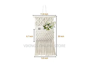 Bohemian-Style Macramé Wall-Hanging Organizer