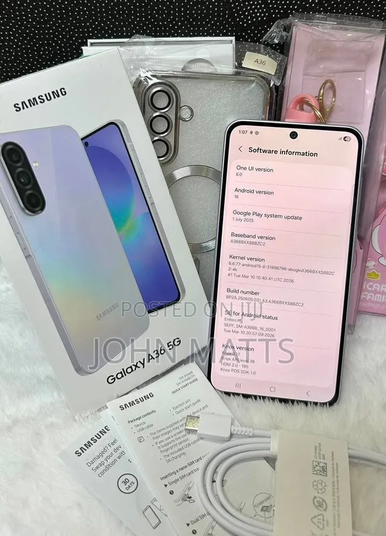 New Samsung Galaxy A36 256 GB Blue