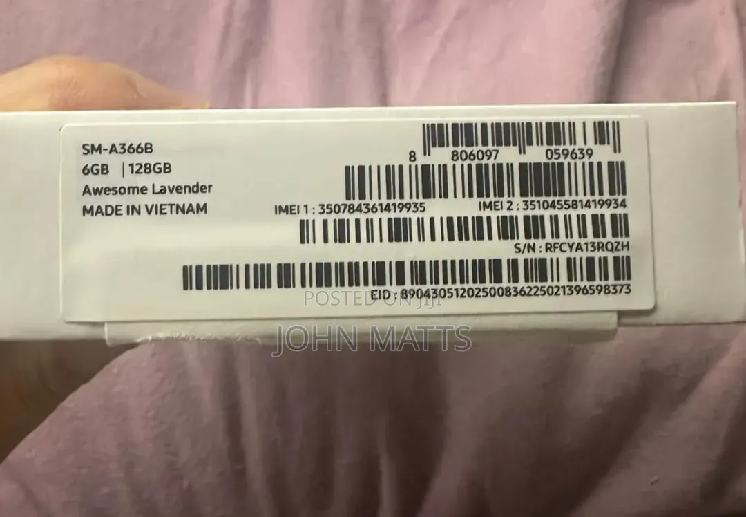 New Samsung Galaxy A36 128 GB Black