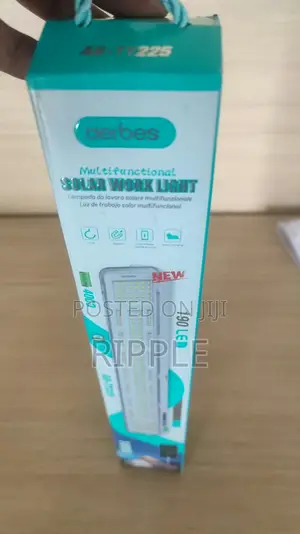 190 LED Solar Rechargeable Work Light – 5 Lighting Modes
