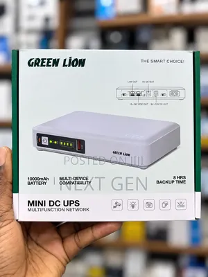 Green Lion Mini DC UPS 10000mAh for Network Power Backup