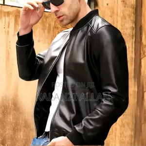 Zip-Up Men Leather Jackets