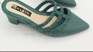 Green SHEIN Ladies Mules Pointed Low Heel EUR 39 -50 Office