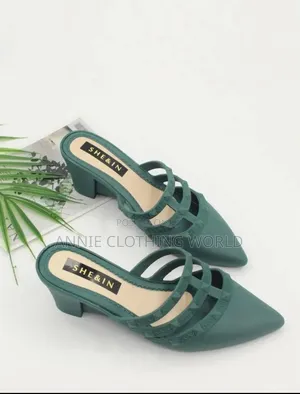 Green SHEIN Ladies Mules Pointed Low Heel EUR 39 -50 Office