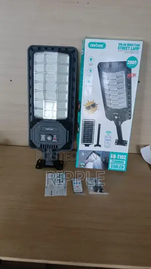 2000W Solar Street Light – 336 LED Motion Sensor & Remote