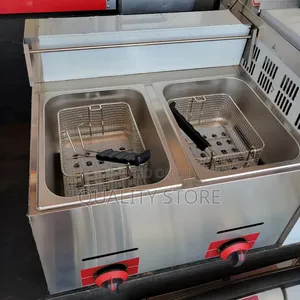 Heavy-Duty Gas Deep Fryer Double 16 L