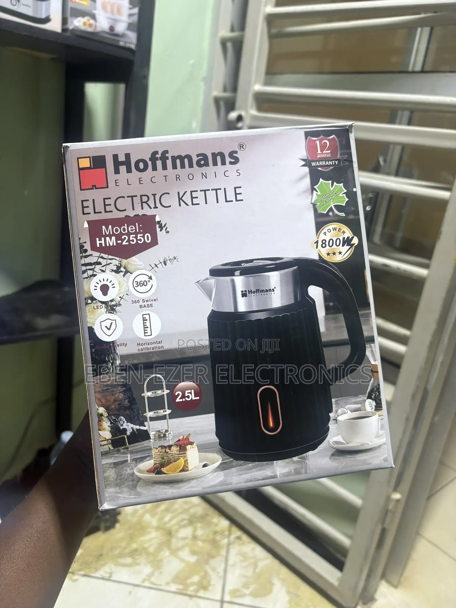 2.5L Electronics Electric Kettle (Model: HM-2550).